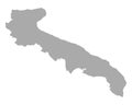 Map of Apulia