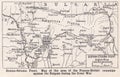 Vintage map of Doiran-Struma Front 1930s