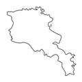 Map of Armenia - outline