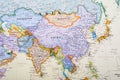 Map of Asia Royalty Free Stock Photo