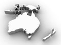 Map of Australia Royalty Free Stock Photo