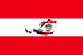 Map of Austria with national flag Royalty Free Stock Photo