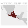 map of the aztec empire Royalty Free Stock Photo