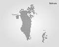 Map of Bahrain. Vector illustration. World map Royalty Free Stock Photo