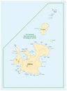 Map of the Balearic island Cabrera Spain