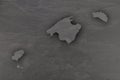 Map of Balearic Islands on dark slate