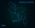Map of Bangladesh. Vector illustration. World map
