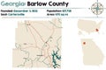 Map of in Barlow County Georgia