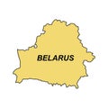 Map of Belarus icon design Royalty Free Stock Photo