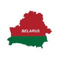 Map of Belarus icon design Royalty Free Stock Photo