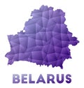Map of Belarus. Royalty Free Stock Photo