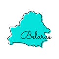 Map of Belarus Vector Design Template. Royalty Free Stock Photo