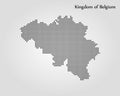 Map of Belgium. Vector illustration. World map