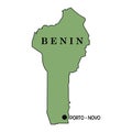 Map of benin