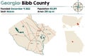 Map of in Bibb County Georgia