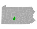 Map of Blair in Pennsylvania