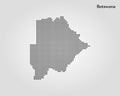 Map of Botswana. Vector illustration. World map