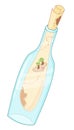 Map in the bottle