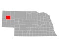 Map of Box Butte in Nebraska
