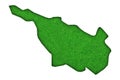 Map of Bremen on green felt