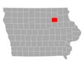 Map of Bremer in Iowa