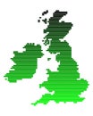 Map of the British Isles Royalty Free Stock Photo
