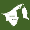 Map of brunei darussalam