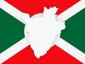 Map of Burundi.