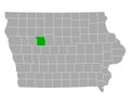 Map of Calhoun in Iowa