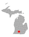 Map of Calhoun in Michigan
