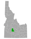 Map of Camas in Idaho