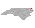 Map of Camden in North Carolina