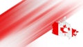 Map of Canada, flag map Royalty Free Stock Photo
