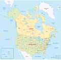 Map of canada and united states