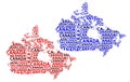 Map of Canada - vector illustration