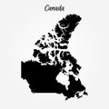 Map of Canada Royalty Free Stock Photo