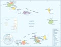 Cape Verde map - highly detailed vector illustration