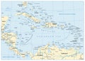 Map of The Caribbean
