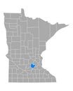 Map of Carver in Minnesota