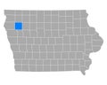 Map of Cherokee in Iowa