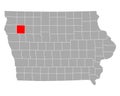 Map of Cherokee in Iowa