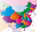 Map of China Royalty Free Stock Photo