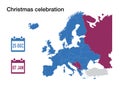 Christmas Day celebration around Europe