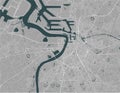 Map of the city of Antwerp, Belgium
