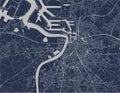 Map of the city of Antwerp, Belgium