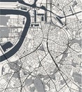 Map of the city of Antwerp, Belgium