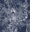 map of the city of Augsburg, Germany Royalty Free Stock Photo
