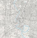 Map of the city of Bangkok, Thailand