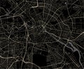 Map of the city of Berlin, Germany