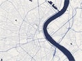 Map of the city of Bordeaux, France Royalty Free Stock Photo